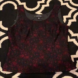 Sleeveless lace top